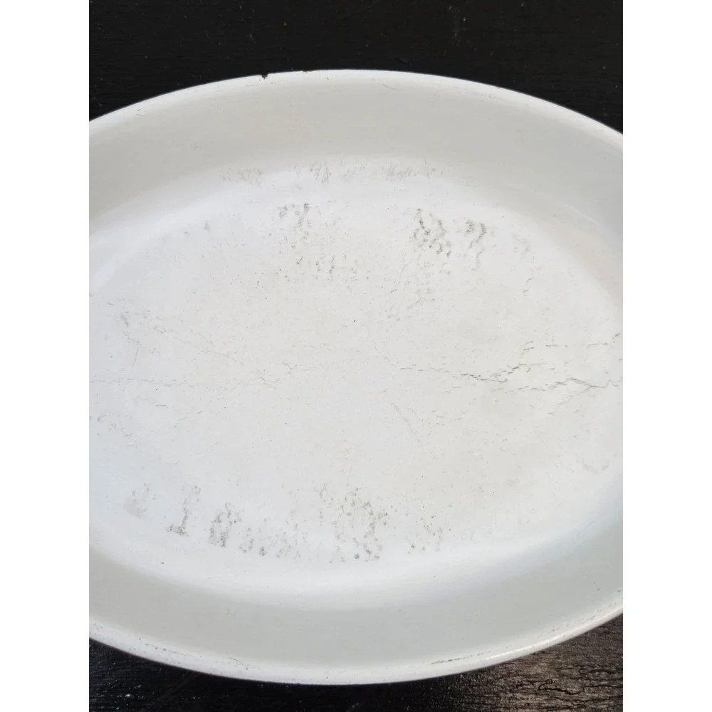 Vintage Le Creuset #24 Orange Au Gratin Oval Baking Dish Made In France